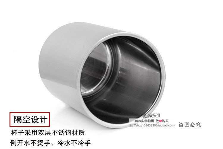Thép không gỉ cốc đôi cách nhiệt miệng cốc tách cà phê cốc cốc miệng cốc bàn chải cốc cốc giữ bút - Tách bình giữ nhiệt 1000ml