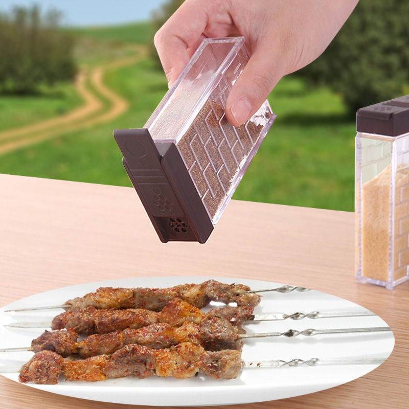 Outdoor Seasoning Bottle Suit Portable car Mini Barbecue Seasoning Containing box Travel Seal Jar Camping Supplies