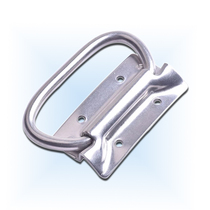 Handle luggage pull mobile phone box pull hand 204 stainless steel iron nickel-plated toolbox folding handle wooden box pull hand