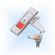 Flat button lock MS603-2 red red bead with key fire cabinet lock distribution box cabinet lock file cabinet lock