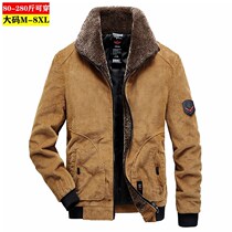 Light core suede lamb wool cotton clothing Male port Wind Leisure Chauffled Jacket Winter Warm Loose Trend Clothes