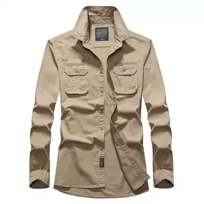 Archon military fan tactical shirt Men's air force top American business casual World War II tough guy officer shirt men's trend