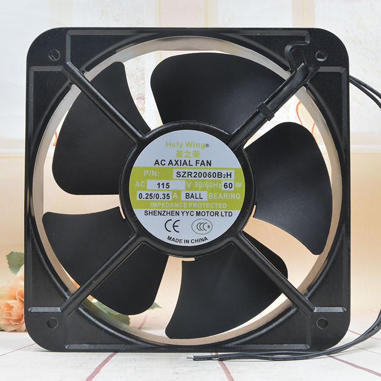 Saint's Rong 20CM SZR20060B1H B2H B3H B3H 115V 220V 380V 380V cabinet axial fans