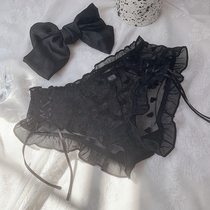 Hot sweetheart ~ big long legs high open fork low waist adolescent girls underwear lace silk screen yarn sexy breathable cotton crotch triangle pants