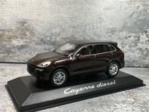 Double 11 clearance price Porsche 4s original factory 1:43 Cayenne model DIESEL mini cut OEM 2014