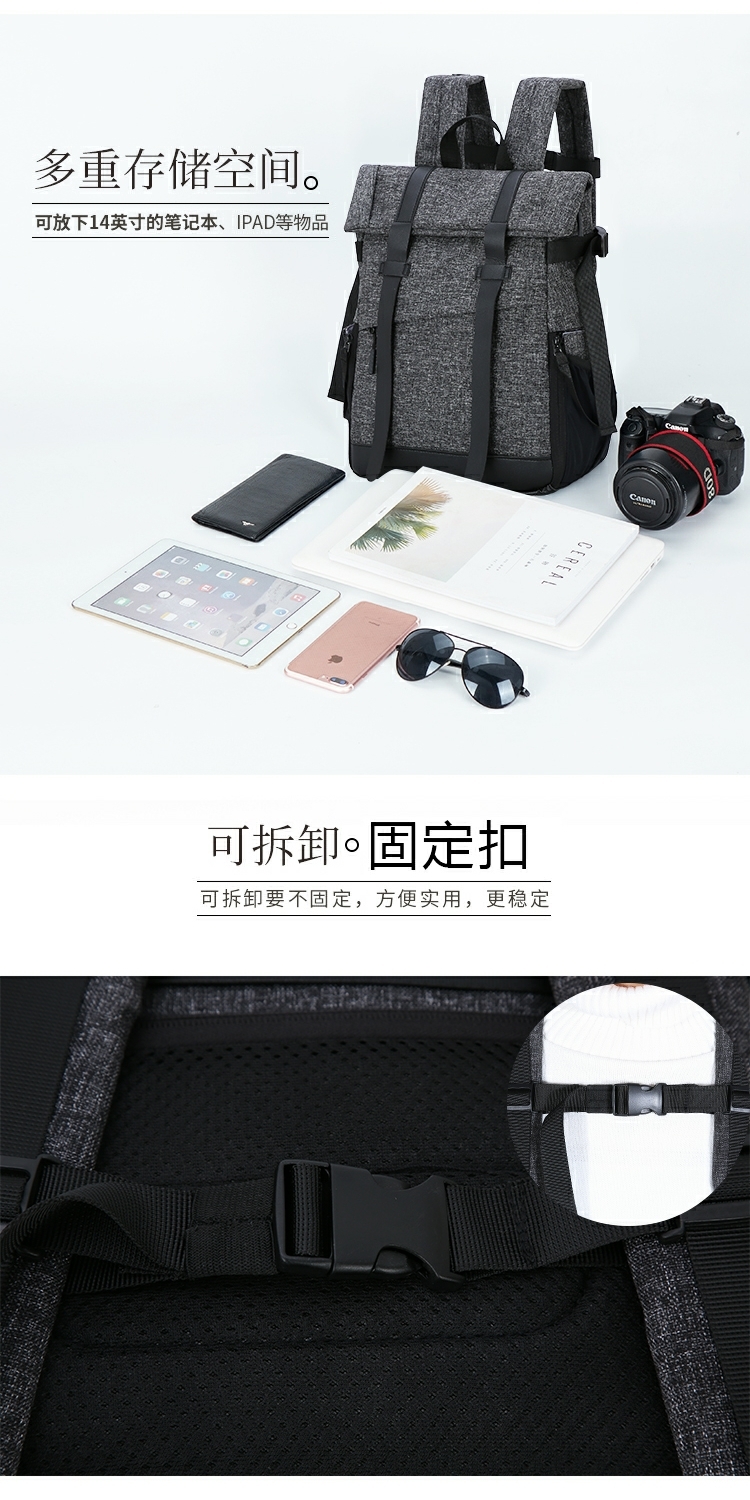 Túi đựng máy ảnh Canon Nikon túi đeo vai máy ảnh ba lô SLR đa chức năng chống nước dung lượng lớn nam và nữ xách tay giản dị - Phụ kiện máy ảnh kỹ thuật số túi đựng máy ảnh film