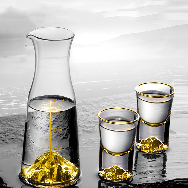 Lapunes high-grade crystal glass lead-free white wine glass set household wine set wine divider small cup