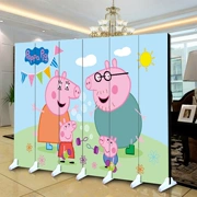 Cartoon màn hình phân vùng an toàn và bảo vệ môi trường mẫu giáo hai mặt gấp có thể tháo rời màn hình phòng khách phòng ngủ phòng trẻ em - Màn hình / Cửa sổ