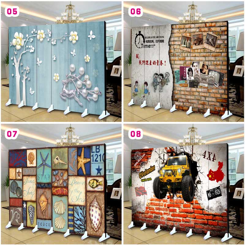 Bán chạy nhất màn hình gấp vách ngăn hiên phòng khách phòng ngủ 3D thời trang tường đơn giản nam và nữ YY neo phát sóng trực tiếp - Màn hình / Cửa sổ bình phong gỗ