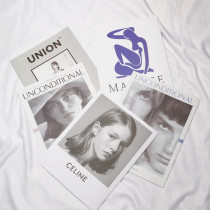 ins minimalist magazine photo prop book English book photography background set decoration model high-end cover magazine