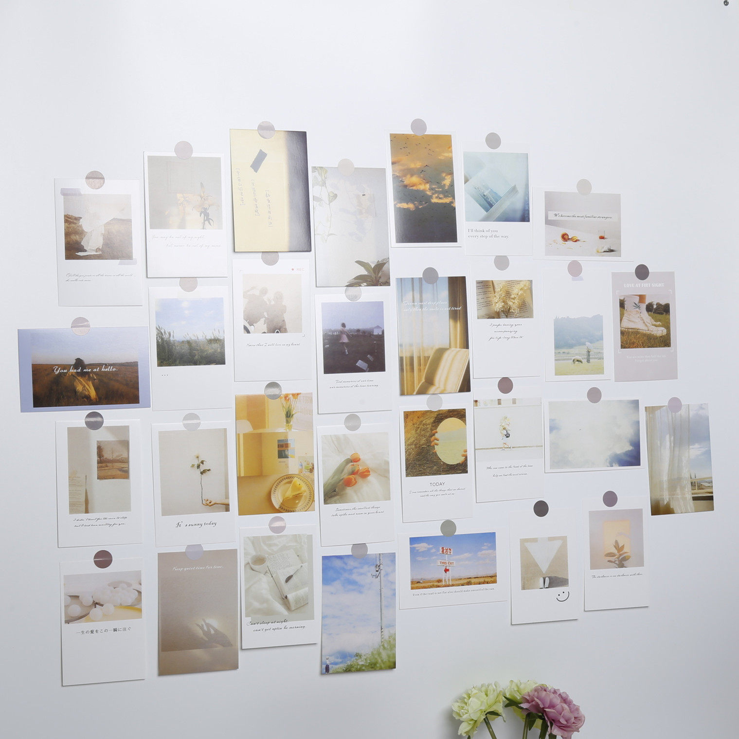 ins card art brief little fresher card suit postcard wall decoration photo background photography props