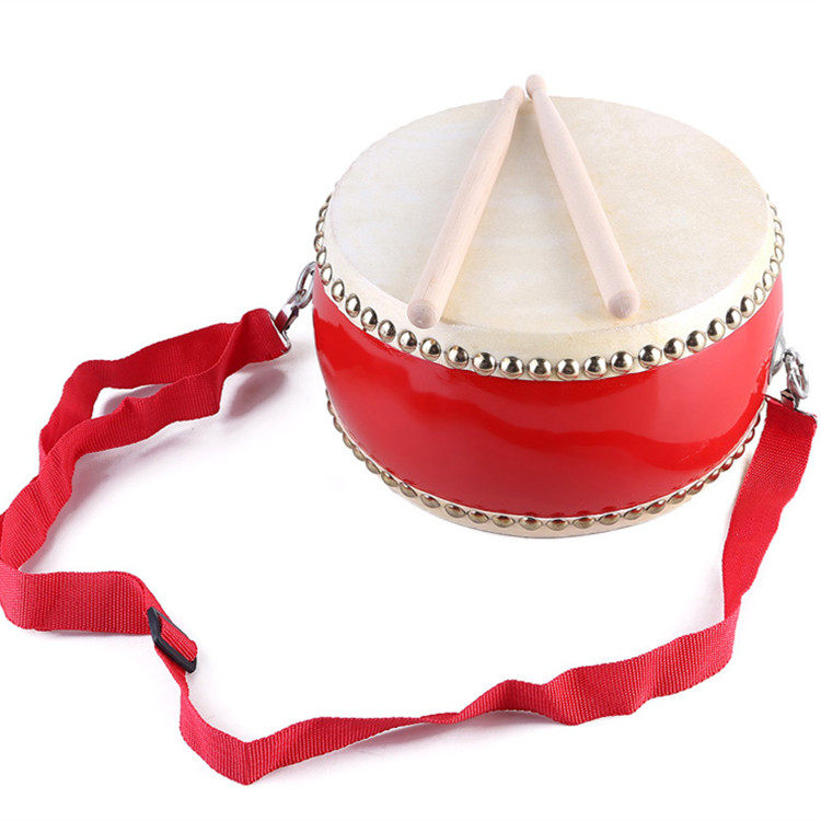 Cowhide snare drum, children's drums, children's Orff percussion instrument, three and a half sentences, baby toys