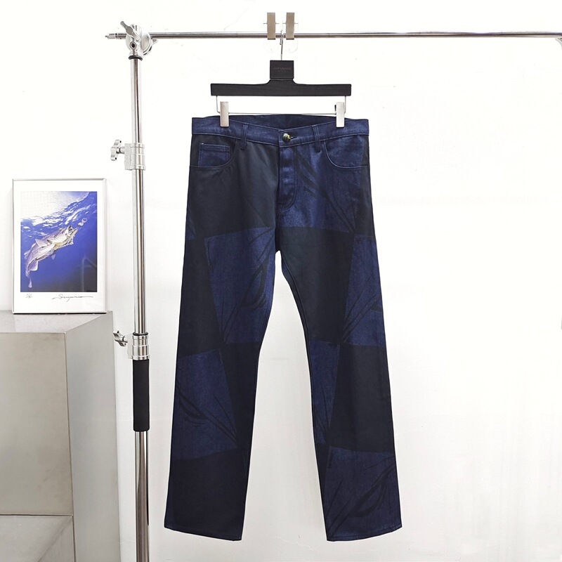 Matty Boy Anti Promo Blue and Black Checkered Jeans Matty Boy Anti Promo Blue and Black Checkered Jeans