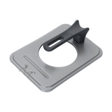 Garcel Kitchen Aluminum сплав Стоя Плита Квадратная крышка Квадратная крышка для горшка Yuzi кипящий крышка 13*18