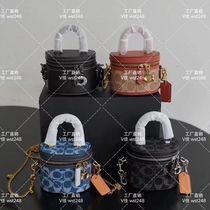 New womens portable mini Princess Diana bag shoulder bag crossbody tote messenger bag denim pea bag