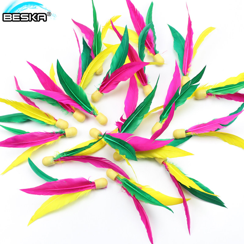 Board Plume Ball Children Entertainment Three Cents Cricket High Elastic Three Wool Shuttlecock Three Wool Balls 20 Med