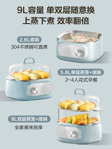 Susbo Electric Steamer Multi -Functional Home -Pryked Stead