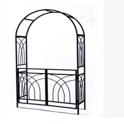 Outdoor Furniture Garden Iron Art Arch Garden Rack Iron Art Climbing Vines Rack Park Arch Flower Shelf Gardening Courtyard Decoration