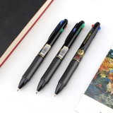 Baoke B46 Ball Ball Pen Multi -Color Atomic Pen Color Student B49 Нажмите динамический четырехколорный масляный ручка Новая версия 0,7 Круглая пера Чжу B50