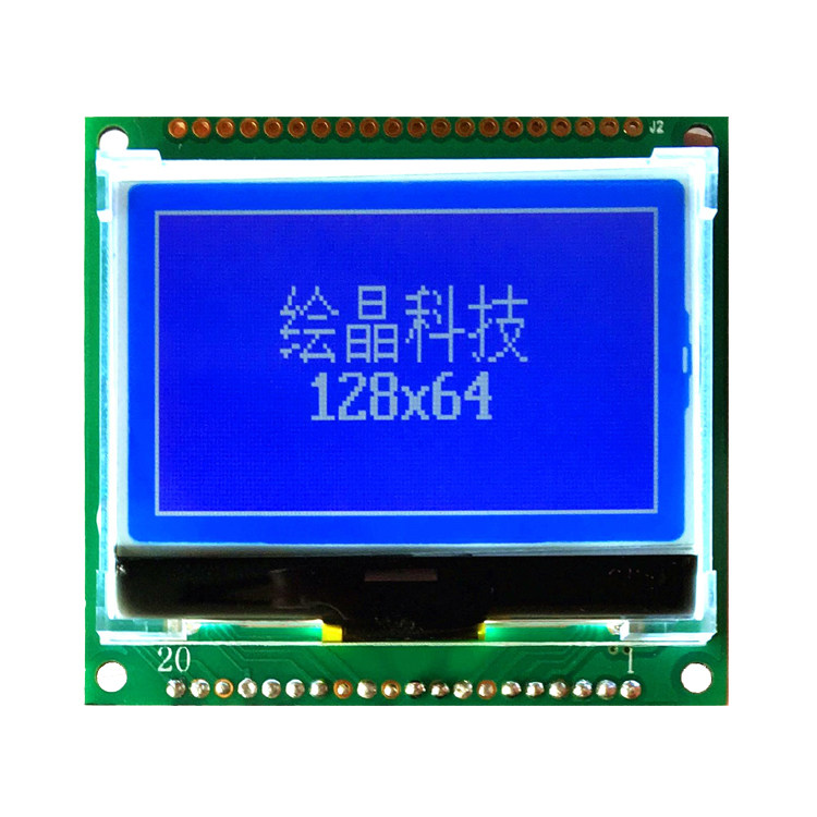 Small size LCD12864COG liquid crystal module graphic font library and serial 3 3 5V optional painting crystal technology