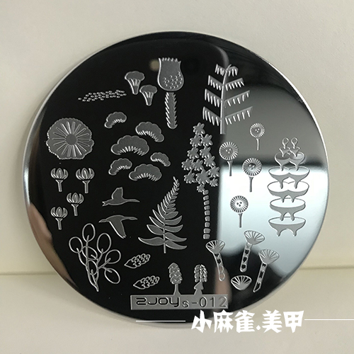 Công cụ làm móng tay in ấn tấm thép mẫu lá sen sen chòm sao new unicorn zjoys máy dũa móng tay