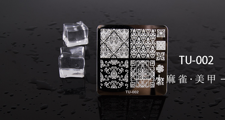 Nail tấm in ấn template DIY in ấn sơn móng tay màu flower công cụ in ấn TU24 máy dũa nail cầm tay
