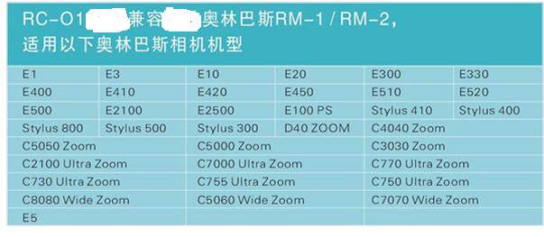 Youyongjia RC-01 wireless infrared remote control for Olympus E10 E20 E500 remote control