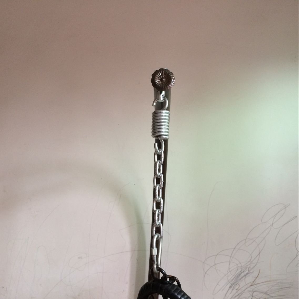 6 mm thick and long chain for hanging basket safety buckle swing hardware accessories galvanized chain hanging chair chain - Taobao