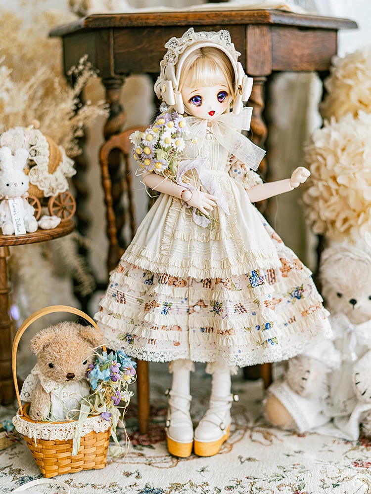 [MELODY.C BJD MDD 四分男女 berry bear PH风连衣裙]