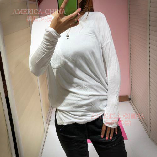 【American Style in Stock】A&F Women's Sports Crew Neck Long Sleeve T-Shirt|Go for a Walk, Take a Jog 【American Style in Stock】A&F Women's Sports Crew Neck Long Sleeve T-Shirt|Go for a Walk, Take a Jog