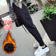 Quần thể thao nữ mùa thu đông 2018 Học sinh mới phiên bản Hàn Quốc của quần harem bf Harajuku lỏng lẻo cộng với quần nhung hoang dã