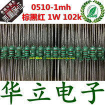 1w-1mh 1 5mh 2 2mh 3 3mh 4 7mh 6 8mh 10mh 0510 color ring color code inductance