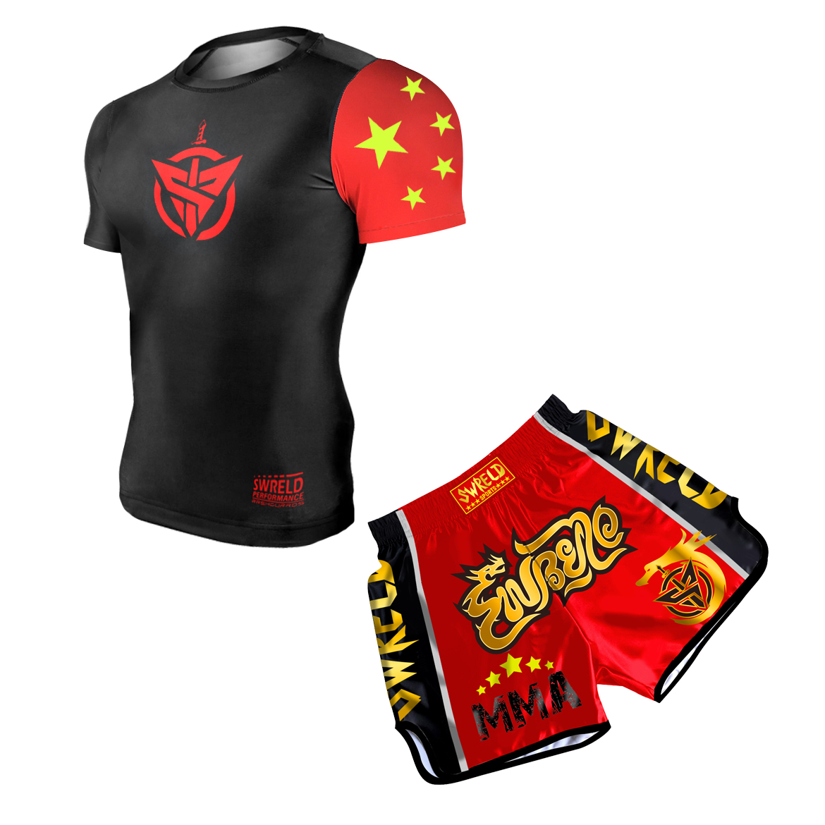 Venom Taicist shorts shorts quick dry T-shirt suit UFC Percussion Men and women Comprehensive Gfighting Child Boxing Boxing Loose training clothes