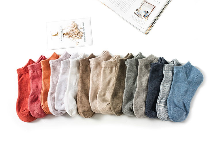Vớ nữ mùa hè mỏng phần phụ nữ vớ vớ cotton Nhật Bản màu kẹo của phụ nữ vớ đẹp giá rẻ