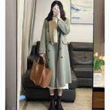 Шерстяное пальто, демисезонная зимняя куртка, подходит для подростков, увеличенная толщина