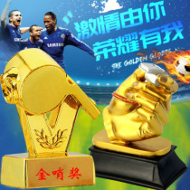 Football Tournament Trophy Golden Whistles Trophy Referees Trophy Fans Perimeter KTV Soccer Bar Lottery Shop