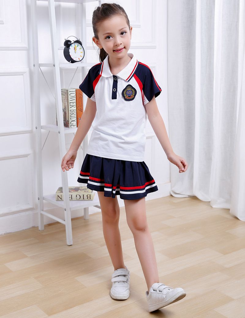 Quần áo sân vườn mẫu giáo hè hè học sinh đồng phục thể thao phù hợp với quần áo cotton trẻ em nam nữ 2018 tùy chỉnh mới bộ đồng phục cho trẻ mầm non
