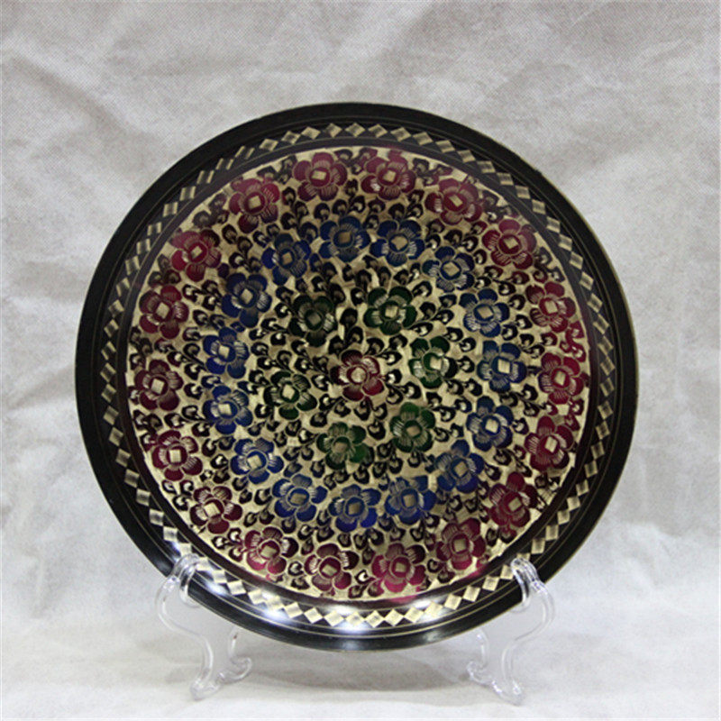 Colorful copper plate Pakistan copper carving wall decoration plate wall decoration plate copper plate manufacturers direct sales