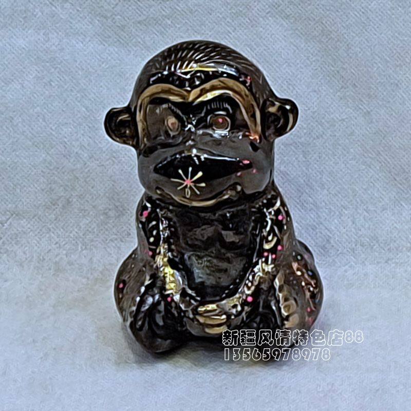 Copper Monkey Pakistan Bronze Monkey Craft Gift Decorated Monkey Swing Birthday Gift Paint