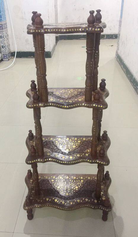 Pakistani wood-carved Pakistan by rack Pakistan shelf Wood Shoe cabinet