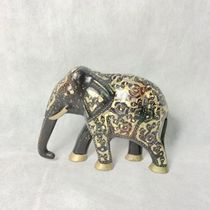 14-inch Seven Lottery Sucked Treasure Elephant Pakistani Bronze Bronze Elephant