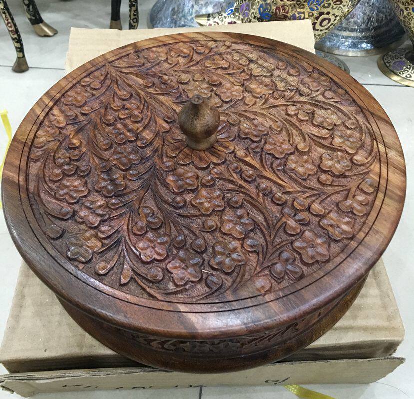 Dried fruit box Pakistan wood carvings Pakistan dried fruit box