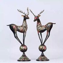 16 inch stepping ball colorful deer Pakistan bronze bronze deer