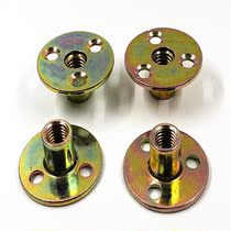 Iron plate nut furniture nut three-hole nut pair of lock nut M8M10