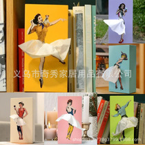 Cross-border new product Marilyn Monroe tutu skirt girl face tissue box cartoon anime girl tissue box