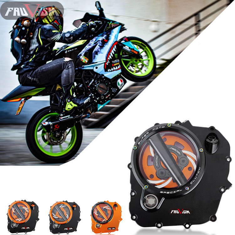 FAUVISM adapted to KTM RC390 18-21 years modified transparent clutch cover engine transparent cover