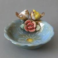 JY1811 тарелка с синей птицей