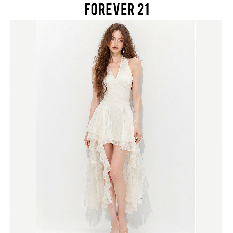 Forever 21m White 2026 Summer New Dress White Casual Seaside Elegant Princess Dress Forever 21m White 2026 Summer New Dress White Casual Seaside Elegant Princess Dress