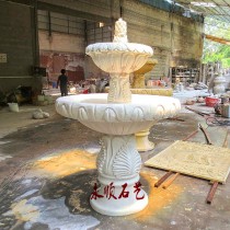 Yongshun Sandstone Glass Steel Sprinkler Round Sculpture Sandstone Garden Community Courtyard Indoor and Outdoor Decorative Sprinkling Pool