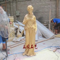 FRP sculpture manufacturer sandstone round carving community garden hotel decoration Yili beauty mall decoration